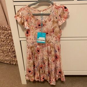 Posh peanut everly rose Easter 2024 ruffle twirl dress NEW with tags size 3/4